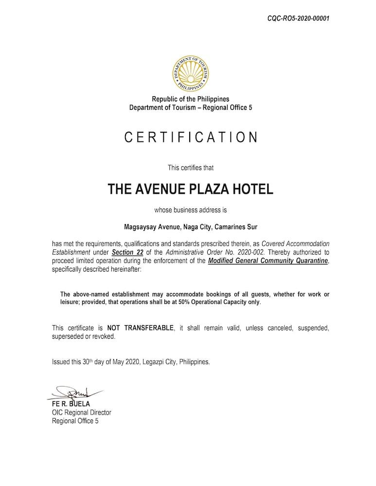 The Avenue Plaza Hotel Naga  Eksteriør bilde